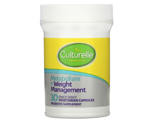 Culturelle, Probiotics, Metabolism + Weight Management, 12 Billion CFU, 30 Vegetarian Capsules Culturelle, Probiotics, Metabolism + Weight Management, 12 Billion CFU, 30 Vegetarian Capsules