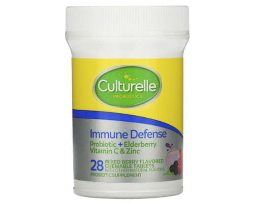 Culturelle, Probiotics, Immune Defense, Mixed Berry Flavor, 28 Chewable Tablets Culturelle, Probiotics, Immune Defense, Mixed Berry Flavor, 28 Chewable Tablets