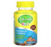Детское здоровье Culturelle, Детские пробиотики, мультивитамины и пробиотики, персик-апельсин и ягодное ассорти, 60 жевательных таблеток