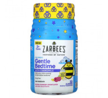 Детское здоровье Zarbee's, Ромашка для детей, для детей от 3 лет, натуральная малина и лимон, 30 жевательных таблеток