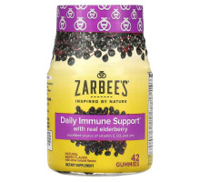 Zarbee's, Elderberry Immune Support, Natural Berry, 42 Gummies