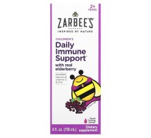 Zarbee's, Сироп из черной бузины с натуральной бузиной, витамином С и цинком, для детей от 2 лет, 118 мл (4 жидк. Унции)