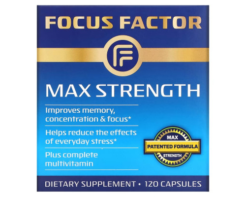 Focus Factor, Максимальная сила, 120 капсул Focus Factor, Максимальная сила, 120 капсул