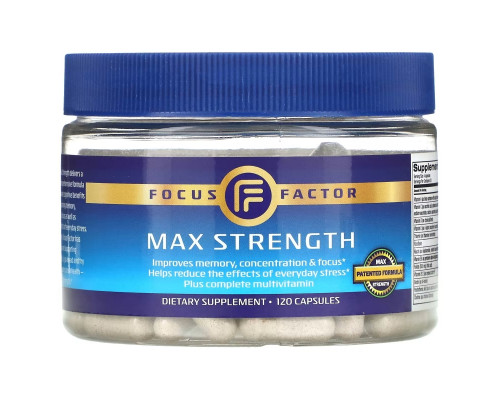 Focus Factor, Максимальная сила, 120 капсул Focus Factor, Максимальная сила, 120 капсул