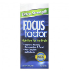Улучшение памяти и работы мозга Focus Factor, повышенная сила действия, 60 таблеток