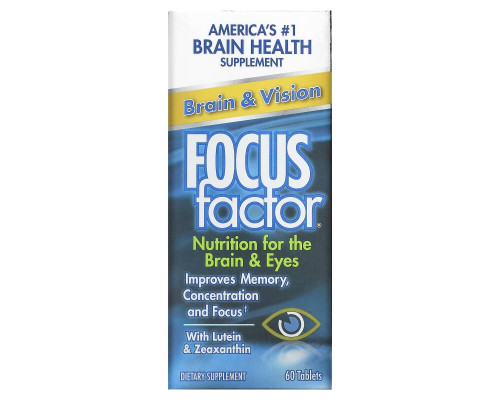 Focus Factor, Brain & Vision, 60 Tablets Focus Factor, Brain & Vision, 60 Tablets