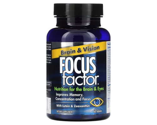 Focus Factor, Brain & Vision, 60 Tablets Focus Factor, Brain & Vision, 60 Tablets