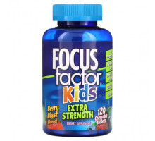 Детское здоровье Focus Factor, Kids, Extra Strength, Berry Blast, 120 жевательных таблеток