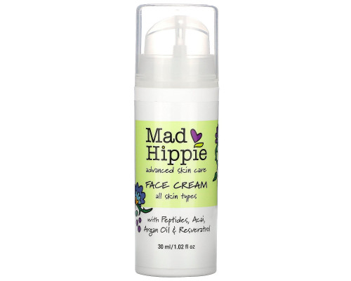 Mad Hippie Skin Care Products, Крем для лица, 15 активных веществ, 1,0 ж. унц.(30 мл) Mad Hippie Skin Care Products, Крем для лица, 15 активных веществ, 1,0 ж. унц.(30 мл)