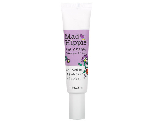 Mad Hippie Skin Care Products, Крем вокруг глаз, 13 активных компонентов, 0,5 жидкой унции (15 мл) Mad Hippie Skin Care Products, Крем вокруг глаз, 13 активных компонентов, 0,5 жидкой унции (15 мл)