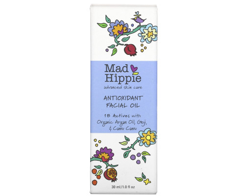 Mad Hippie Skin Care Products, Масло для лица с антиоксидантами, 1 ж. унц. (30 мл) Mad Hippie Skin Care Products, Масло для лица с антиоксидантами, 1 ж. унц. (30 мл)