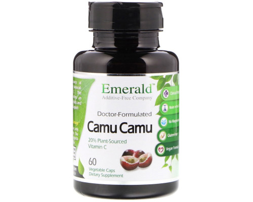 Emerald Laboratories, Каму Каму, 60 Вегетарианских Капсул Emerald Laboratories, Каму Каму, 60 Вегетарианских Капсул