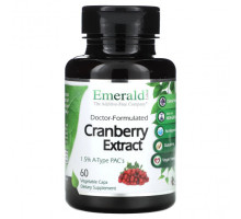 Фрукты и ягоды Emerald Laboratories, Экстракт клюквы, 60 растительных капсул