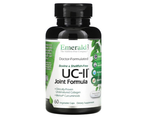 Emerald Laboratories, Формула для суставов UC-II, 60 капсул в оболочке растительного происхождения Emerald Laboratories, Формула для суставов UC-II, 60 капсул в оболочке растительного происхождения