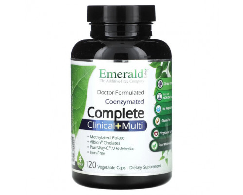 Витаминно-минеральные комплексы Emerald Laboratories, CoEnzymated Complete Clinical + Multi, 120 растительных капсул