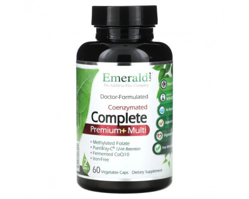 Витаминно-минеральные комплексы Emerald Laboratories, Комплексный комплекс премиум-класса и мультивитаминов, 60 овощных капсул Витаминно-минеральные комплексы Emerald Laboratories, Комплексный комплекс премиум-класса и мультивитаминов, 60 овощных капсул