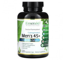 Мужское здоровье Emerald Laboratories, Coenzymated Men's 45+ Clinical + Multi, 120 растительных капсул