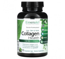 Коллаген Emerald Laboratories, Collagen Health для мужчин и женщин, 90 растительных капсул