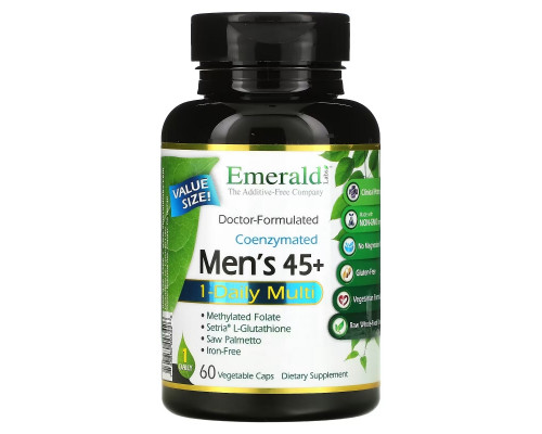 Emerald Laboratories, Coenzymated Men's 45+ 1-Daily Multi, 60 Vegetable Caps Emerald Laboratories, Coenzymated Men's 45+ 1-Daily Multi, 60 Vegetable Caps