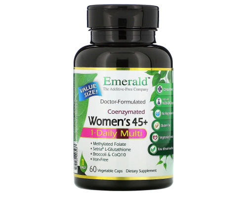 Emerald Laboratories, Coenzymated Women's 45+ 1-Daily Multi, 60 Vegetable Caps Emerald Laboratories, Coenzymated Women's 45+ 1-Daily Multi, 60 Vegetable Caps