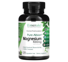 Emerald Laboratories, Pure Albion Magnesium, 100 mg, 120 Vegetable Caps