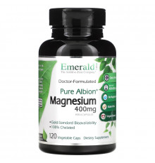 Emerald Laboratories, Pure Albion Magnesium, 100 mg, 120 Vegetable Caps