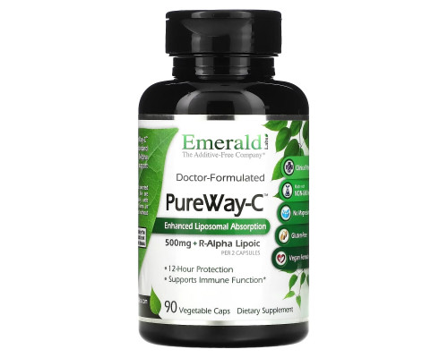 Emerald Laboratories, PureWay-C + R-Alpha Lipoic, 250 mg, 90 Vegetable Caps