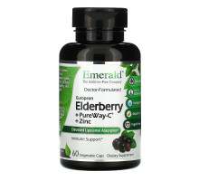 Emerald Laboratories, Elderberry + PureWay C + Zinc, 60 Vegetable Caps