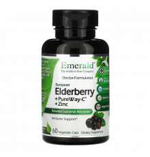 Emerald Laboratories, Elderberry + PureWay C + Zinc, 60 Vegetable Caps
