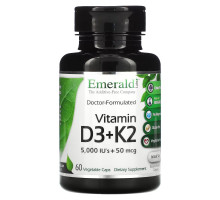 Emerald Laboratories, Vitamin D3 + K2, 60 Vegetable Caps
