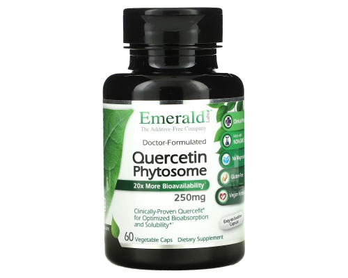 Emerald Laboratories, Quercetin Phytosome, 250 mg, 60 Vegetable Caps Emerald Laboratories, Quercetin Phytosome, 250 mg, 60 Vegetable Caps