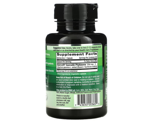 Emerald Laboratories, Quercetin Phytosome, 250 mg, 60 Vegetable Caps Emerald Laboratories, Quercetin Phytosome, 250 mg, 60 Vegetable Caps
