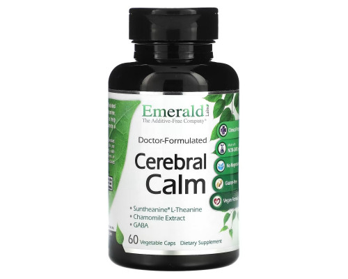 Emerald Laboratories, Doctor-Formulated Cerebral Calm, 60 Vegetable Caps Emerald Laboratories, Doctor-Formulated Cerebral Calm, 60 Vegetable Caps