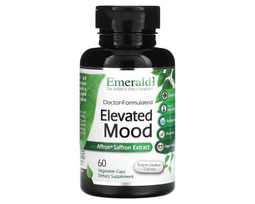 Emerald Laboratories, Elevated Mood with Affron Saffron Extract, 60 Vegetable Caps Emerald Laboratories, Elevated Mood with Affron Saffron Extract, 60 Vegetable Caps