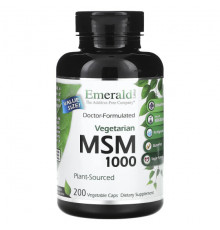 Глюкозамин, Хондроитин, МСМ Emerald Laboratories, MSM 1000`` 200 растительных капсул