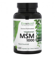 Глюкозамин, Хондроитин, МСМ Emerald Laboratories, MSM 1000`` 100 растительных капсул