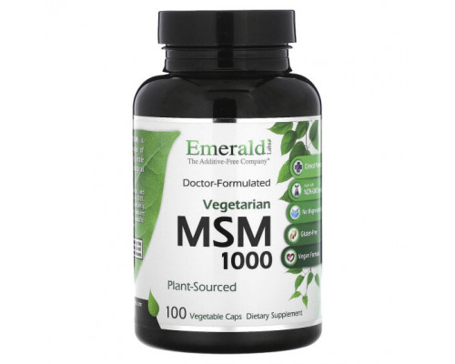 Глюкозамин, Хондроитин, МСМ Emerald Laboratories, MSM 1000`` 100 растительных капсул Глюкозамин, Хондроитин, МСМ Emerald Laboratories, MSM 1000`` 100 растительных капсул