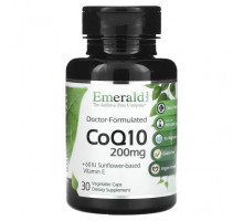Антиоксиданты Emerald Laboratories, CoQ10, 200 мг, 30 растительных капсул