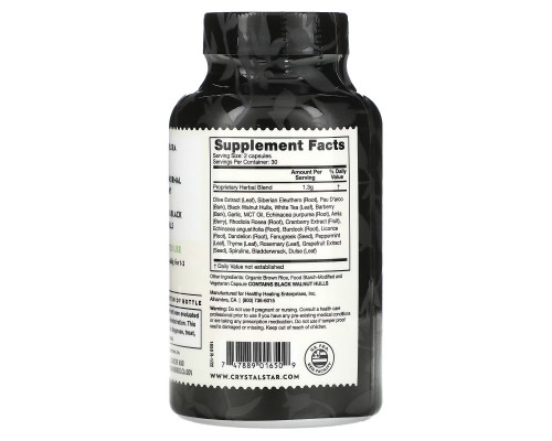 Crystal Star Candida Detox 60 вегетарианских капсул Crystal Star Candida Detox 60 вегетарианских капсул