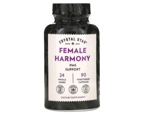 Женское здоровье Crystal Star, Female Harmony, 90 вегетарианских капсул Женское здоровье Crystal Star, Female Harmony, 90 вегетарианских капсул