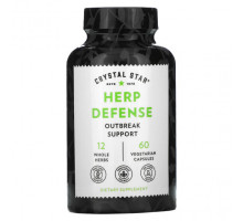 Растительные экстракты и настойки Crystal Star, Herp Defense, 60 вегетарианских капсул