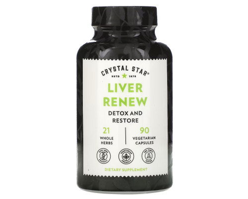 Crystal Star, Liver Renew, 90 Vegetarian Capsules Crystal Star, Liver Renew, 90 Vegetarian Capsules