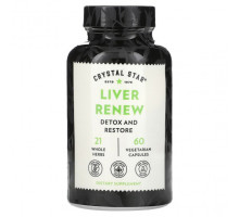 Для здоровья печени Crystal Star, Liver Renew, 60 вегетарианских капсул