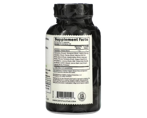 Crystal Star, Kidney Care, 60 Vegetarian Capsules Crystal Star, Kidney Care, 60 Vegetarian Capsules