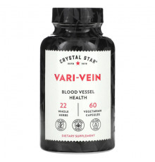 Растительные экстракты и настойки Crystal Star, Vari-Vein, 60 вегетарианских капсул