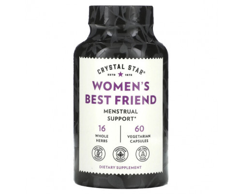 Женское здоровье Crystal Star, Best Friend для женщин, 60 вегетарианских капсул Женское здоровье Crystal Star, Best Friend для женщин, 60 вегетарианских капсул