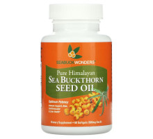 SeaBuckWonders, Sea Buckthorn Seed Oil, 500 mg, 60 Softgels