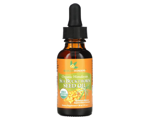 SeaBuckWonders, Organic Himalayan Sea Buckthorn Seed Oil, 1 fl oz (30 ml) SeaBuckWonders, Organic Himalayan Sea Buckthorn Seed Oil, 1 fl oz (30 ml)