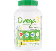Ovega-3, Ovega-3, ДГК + ЭПК, 500 мг, 60 вегетарианских капсул
