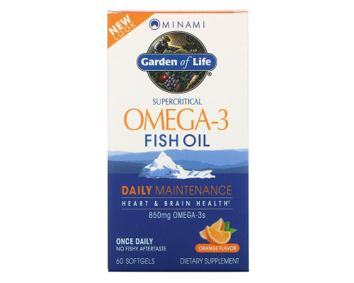 Minami Nutrition MorEPA Optimal EPA-DHA Formula Orange Flavor 60 Softgels